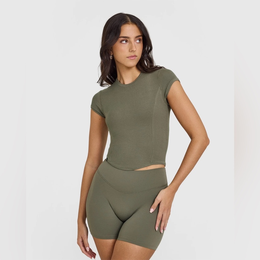 Oner Active Mellow Soft Rib Mid T-Shirt Alpine Green Size S